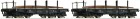 37590 Roco Set of 2 Heavy duty flat cars with load (Special price)